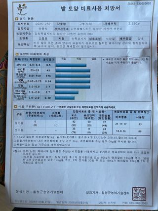 송용식 안정수님의 기타작물 · 영농일지 작성글 사진