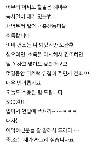 삼성농산님의 마늘 · 영농일지 작성글 사진