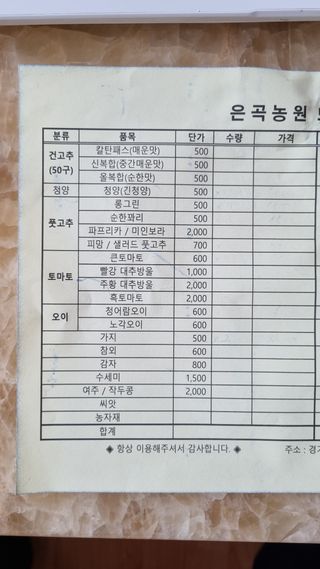 김지철님의 기타작물 · 영농일지 작성글 사진