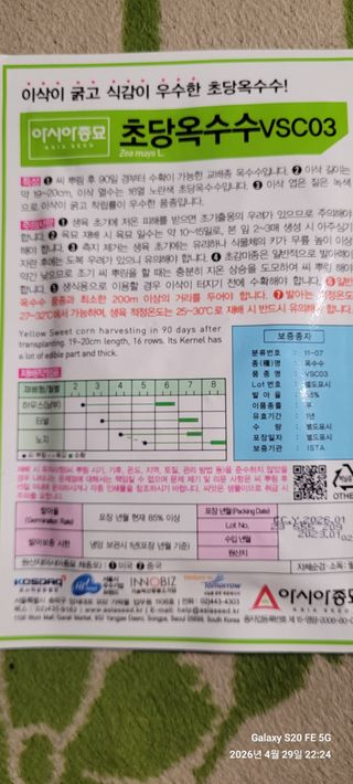 로즈마리님의 옥수수 · 영농일지 작성글 사진