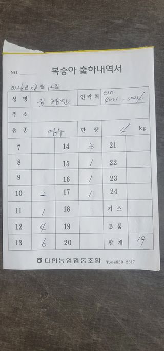 김경민님의 복숭아 · 영농일지 작성글 사진