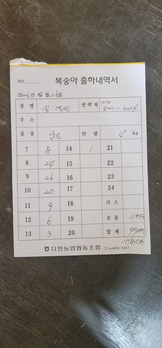 김경민님의 복숭아 · 영농일지 작성글 사진
