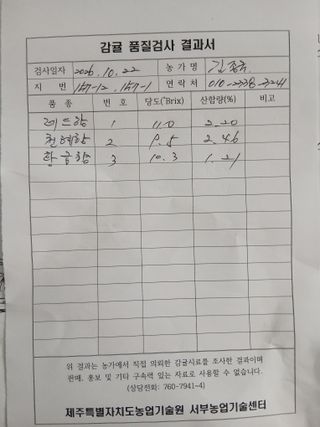 라이온3241님의 귤 · 영농일지 작성글 사진
