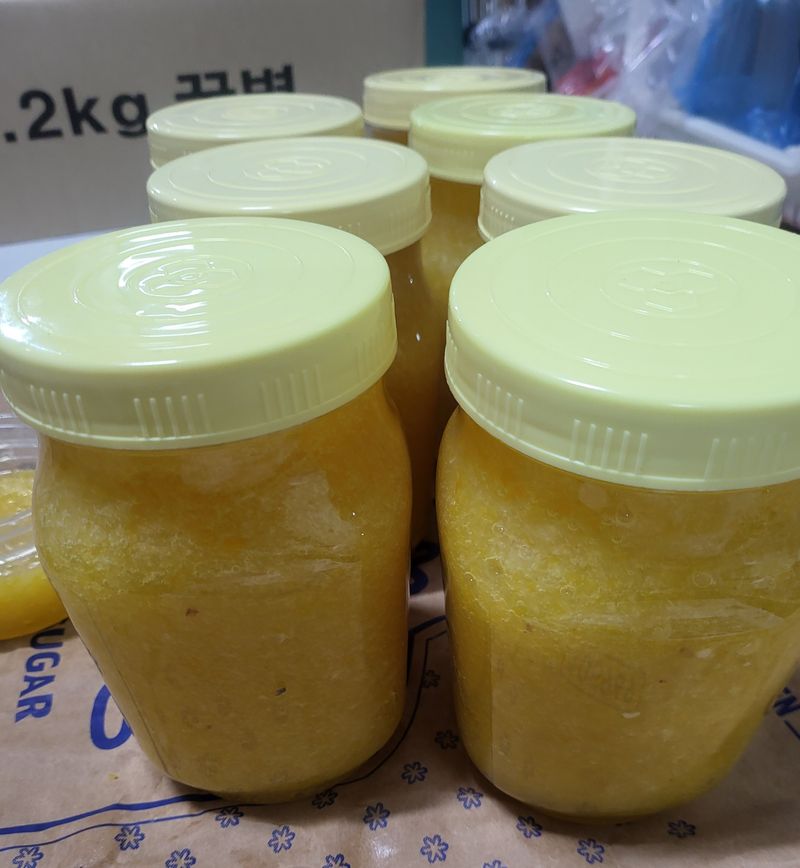 장금이1님의 장터 판매 상품 [유자차 (퓨레)2병 39.000] 첨부 사진