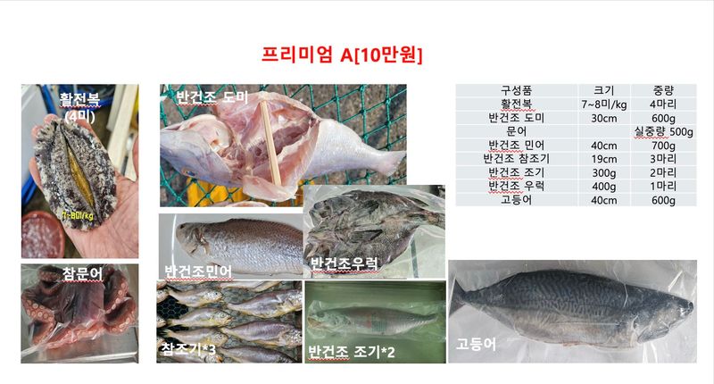 김진국님의 장터 판매 상품 [25년 구정 선물세트(반건조 생선세트.건어물세트)] 첨부 사진