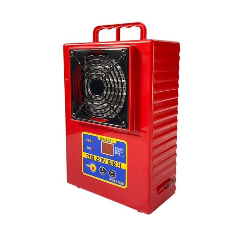 대산농사대장님의 장터 판매 상품 [열풍기 온풍기 1.2KW 고추 육묘난방 자동온도조절 하우스 난방기 다육이 히터 ] 첨부 사진