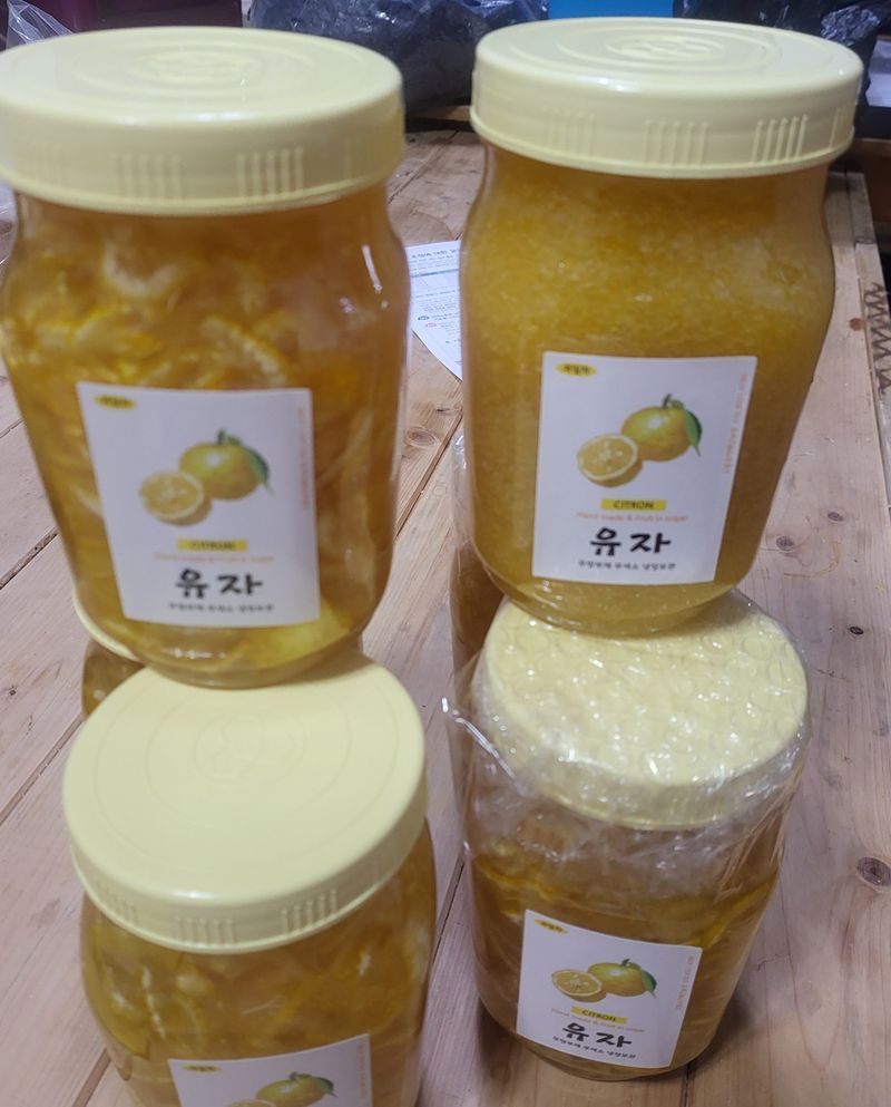 장금이1님의 장터 판매 상품 [갈아만든 유자청,퓨레,2병] 첨부 사진