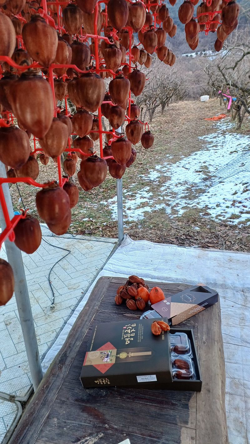 산골촌부님의 장터 판매 상품 [천운산골 자연건조 대봉곶감 8개] 첨부 사진