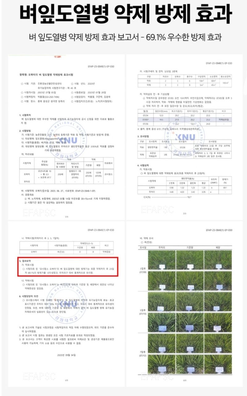 대산농사대장님의 장터 판매 상품 [오복이 플러스  20L 대용량  성분UP] 첨부 사진