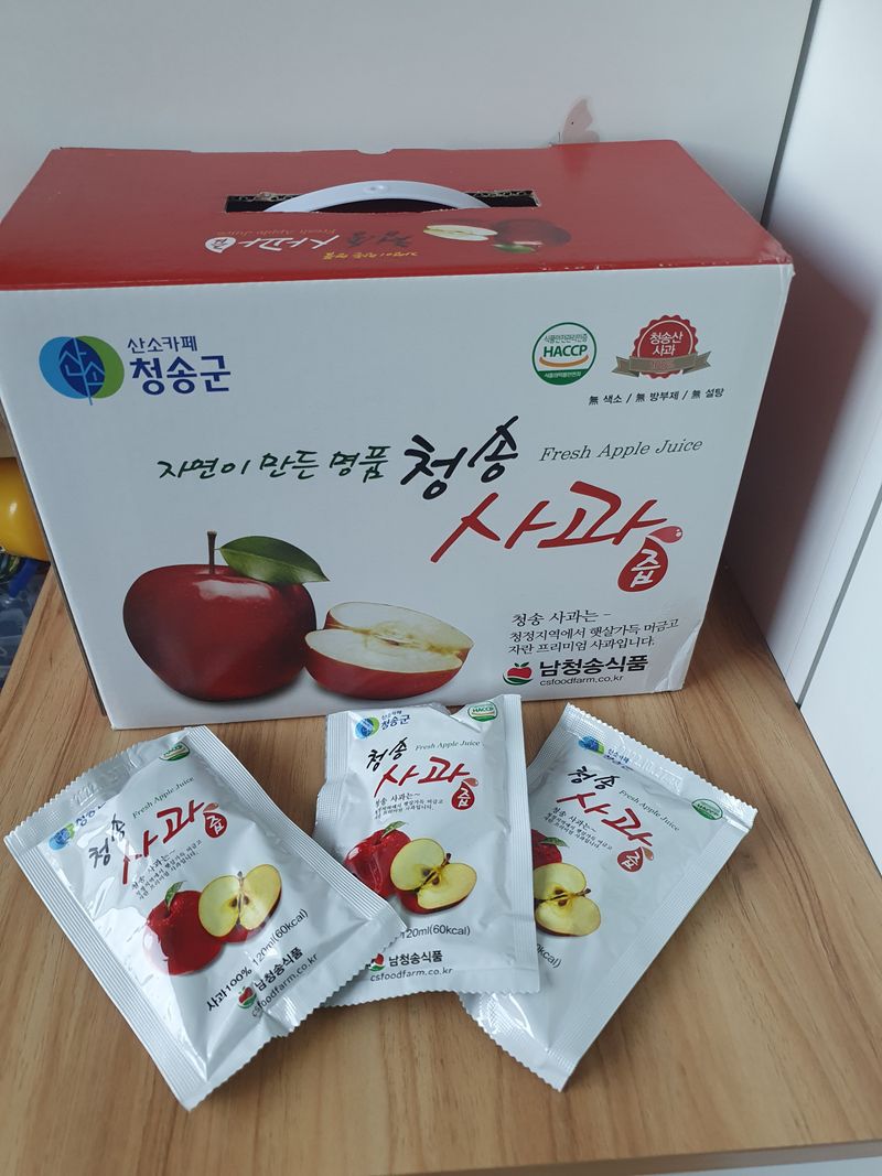 남덕용님의 장터 판매 상품 [사과즙] 첨부 사진