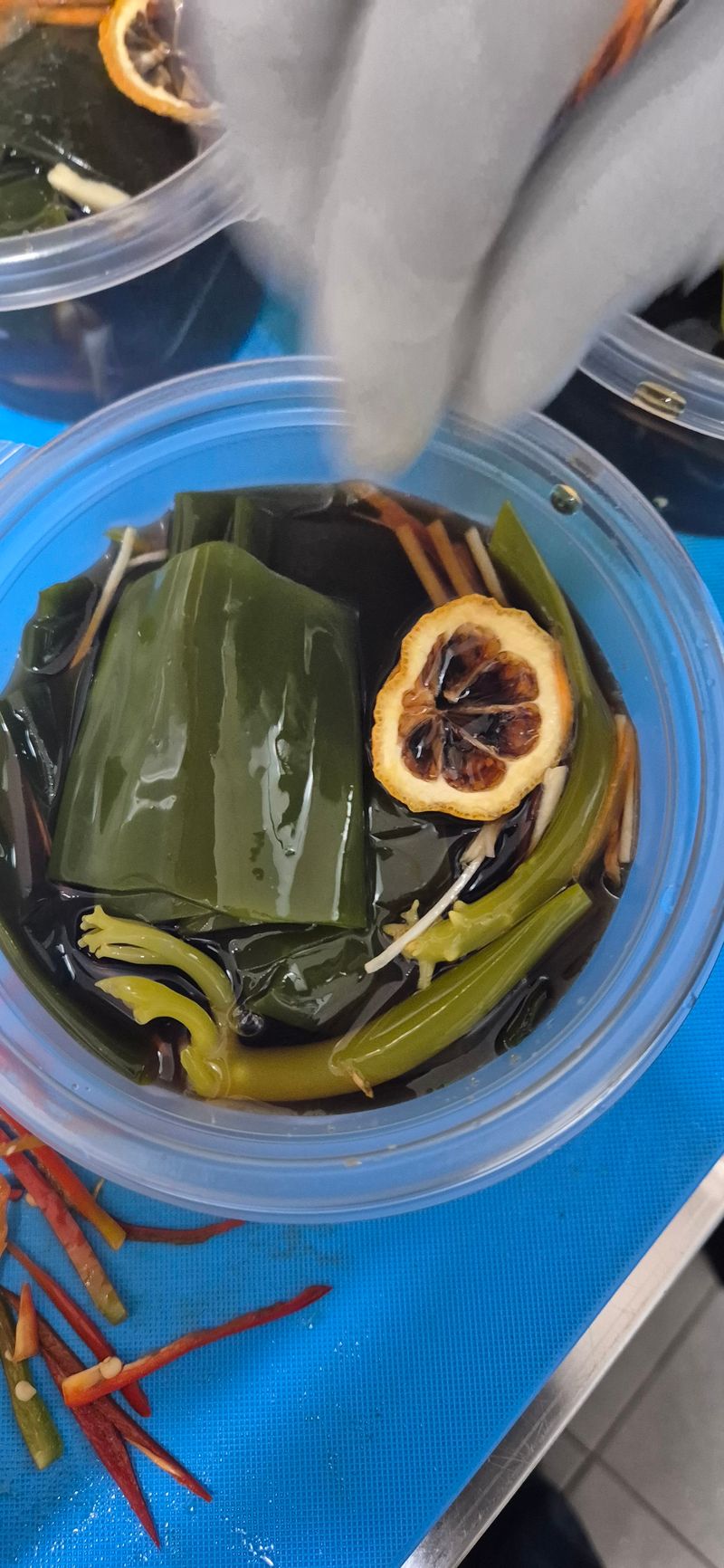 김진국님의 장터 판매 상품 [전남완도 25년 햇원초 생 다시마 1kg,다시마장아찌(500g),톳장아찌(500g)] 첨부 사진