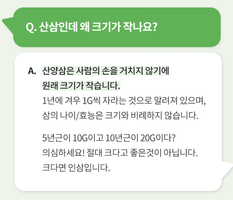 스피드번님의 장터 판매 상품 [산양삼] 첨부 사진