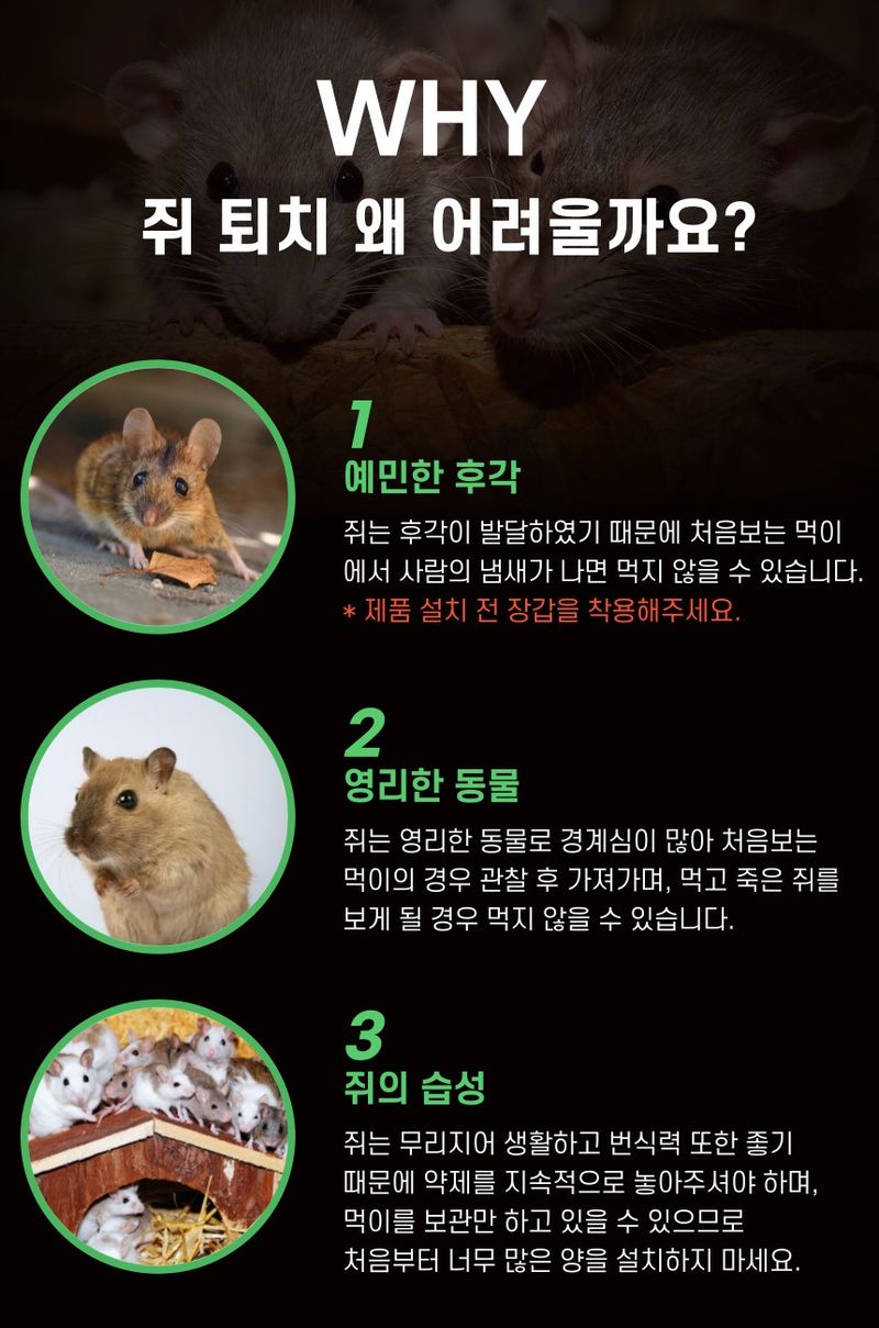 플랜큐님의 장터 판매 상품 [강력 쥐약 쥐싹올킬 500g] 첨부 사진