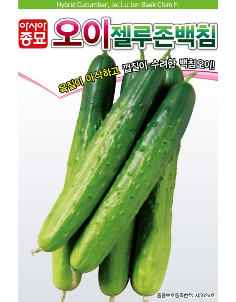 농업마켓365님의 장터 판매 상품 [농업마켓365 아시아종묘 오이 젤루존백침 30립 씨앗 종자 종묘 텃밭 주말농장 농사] 첨부 사진