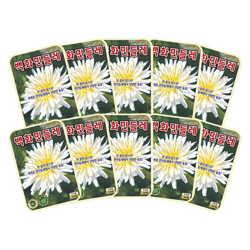 산들마켓,씨앗마켓님의 장터 판매 상품 [백화민들레 씨앗 100립 재래종 흰민들레씨 종자 10개 + 왕자라나 500ml 식물영양제 1개 증정] 첨부 사진