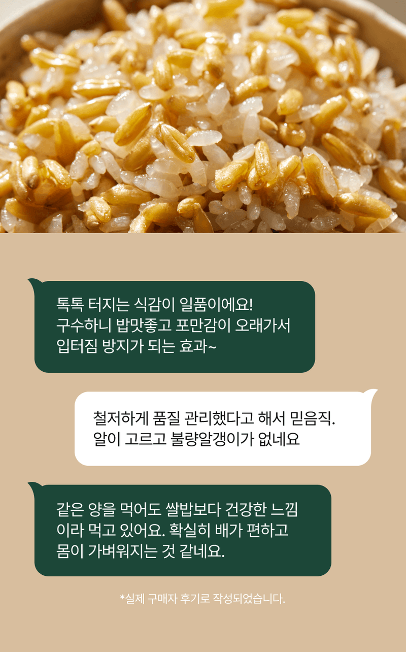 팜모닝 상점님의 장터 판매 상품 [🌾고르네 명품 캐나다산 순수 카무트 2kg🌾] 첨부 사진