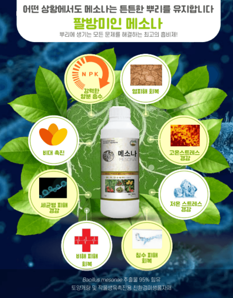 남흥원예사님의 장터 판매 상품 [메소나 1L 랜드콘 2L 미생물 관주 뿌리 발근제 활착 흡비력 증진] 첨부 사진