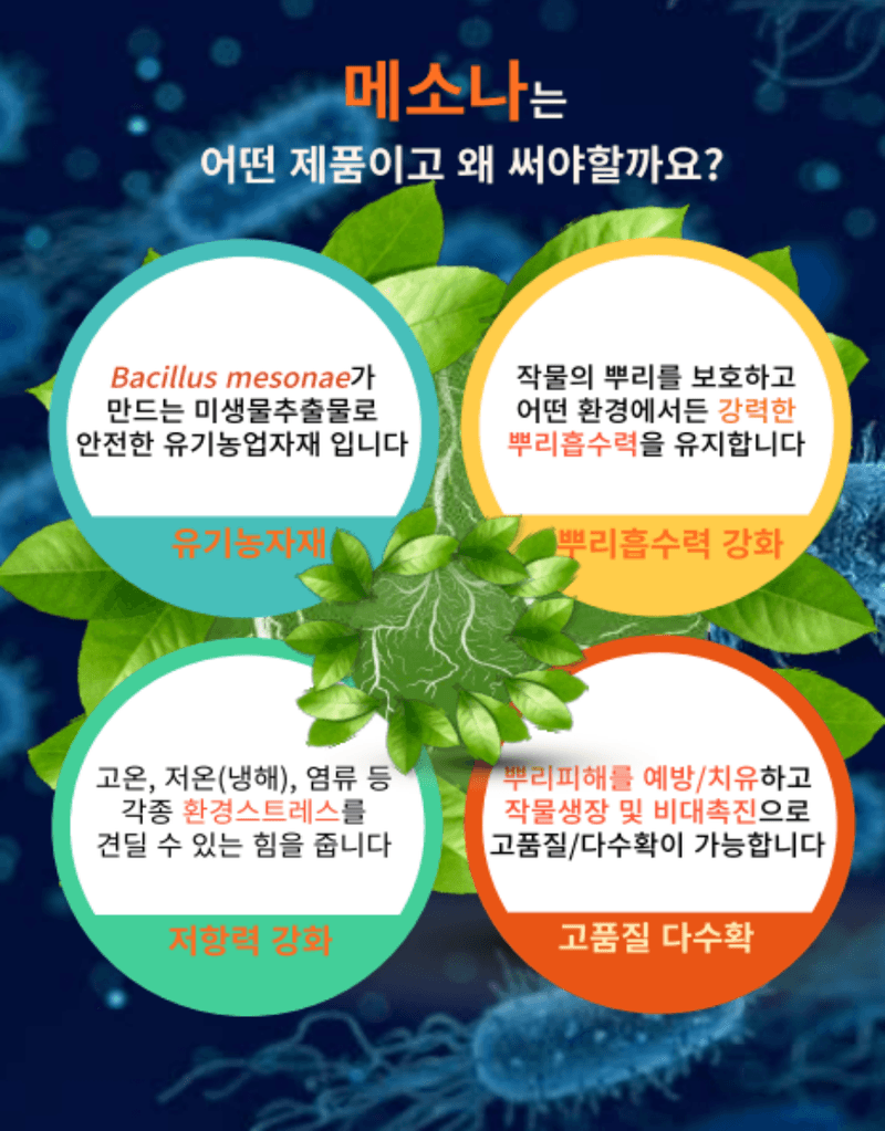남흥원예사님의 장터 판매 상품 [메소나 1L 랜드콘 2L 미생물 관주 뿌리 발근제 활착 흡비력 증진] 첨부 사진