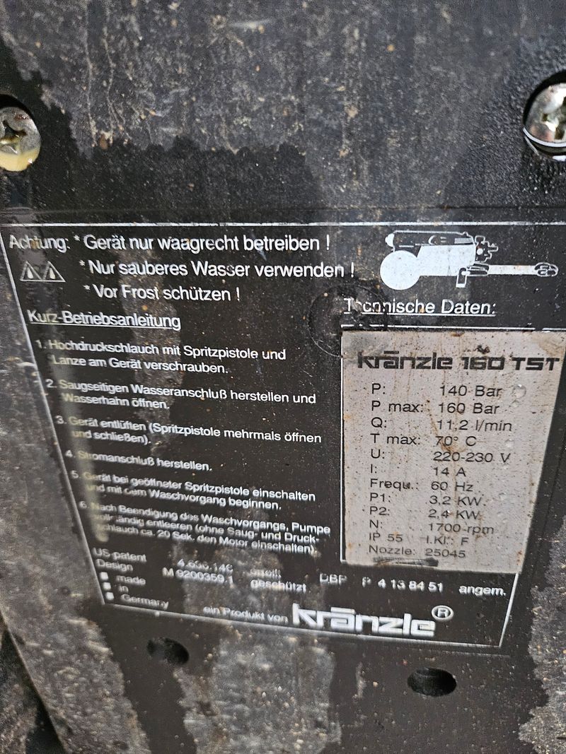 PJW3232님의 장터 판매 상품 [크란즐 고압세척기 (중고A급)] 첨부 사진