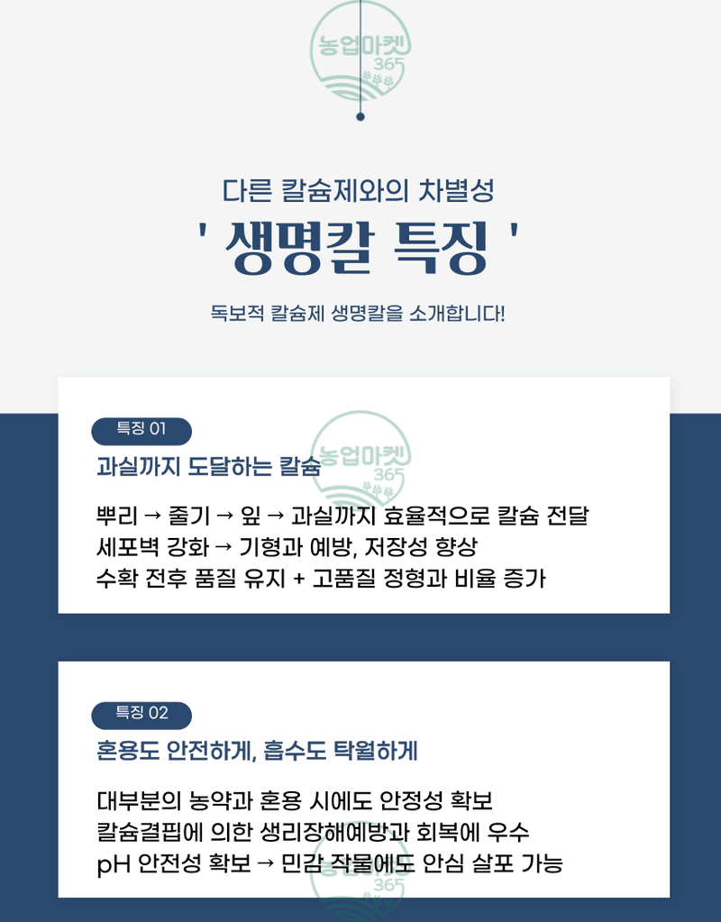 농업마켓365님의 장터 판매 상품 [농업마켓365 융전 생명칼 액제 500ml 유기산킬레이트 칼슘제 칼슘회복 칼슘결핍 비료 텃밭 주말농장 사과 배 고추] 첨부 사진