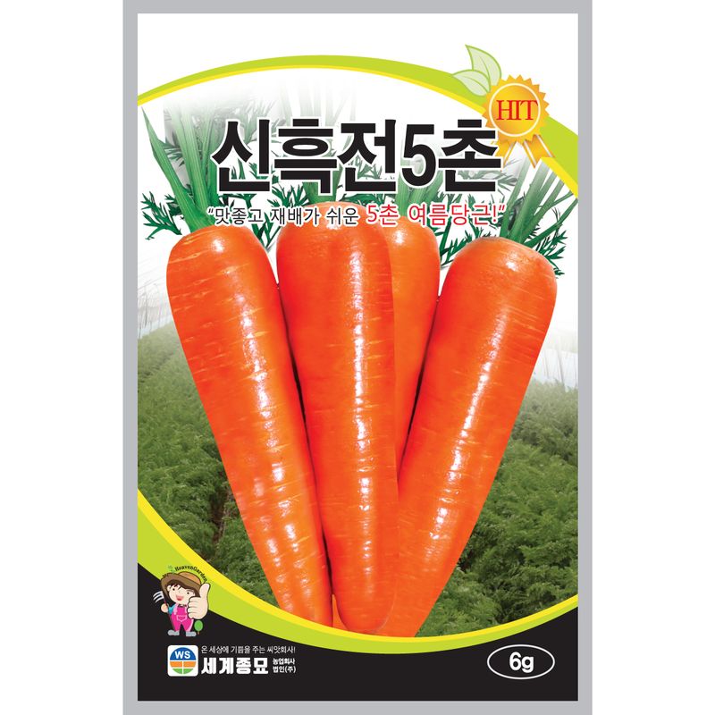 장터 상품 [신흑전5촌 당근 6g 당근씨앗 ] 썸네일