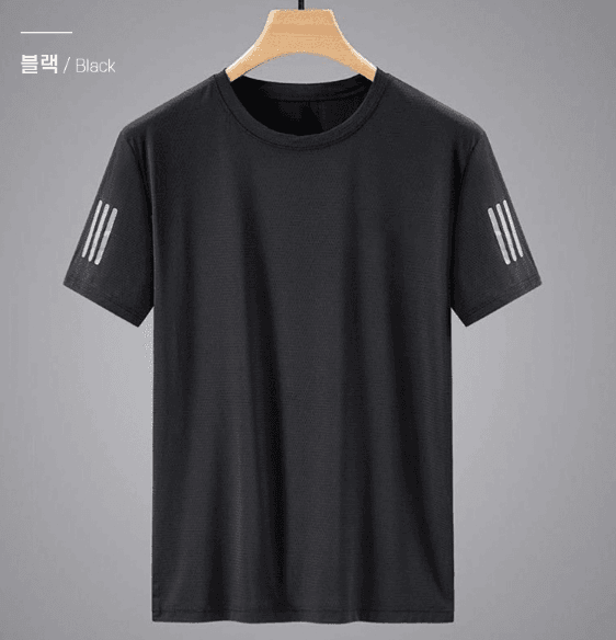 김복자님의 장터 판매 상품 [쿨 아이스 기능성 라운드 남자 반팔티] 첨부 사진