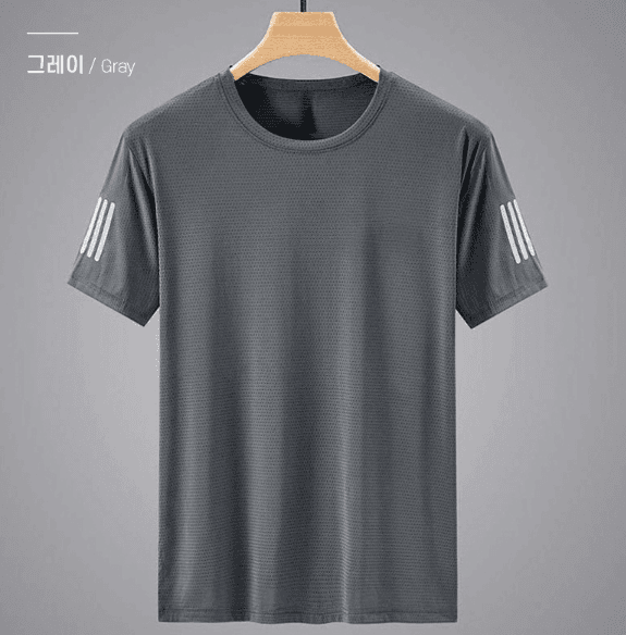 김복자님의 장터 판매 상품 [쿨 아이스 기능성 라운드 남자 반팔티] 첨부 사진