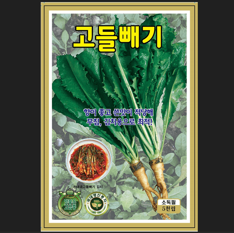 장터 상품 [[KS] 고들빼기 5000립 / 김장채소 씨앗 고들빼기 씨앗] 썸네일