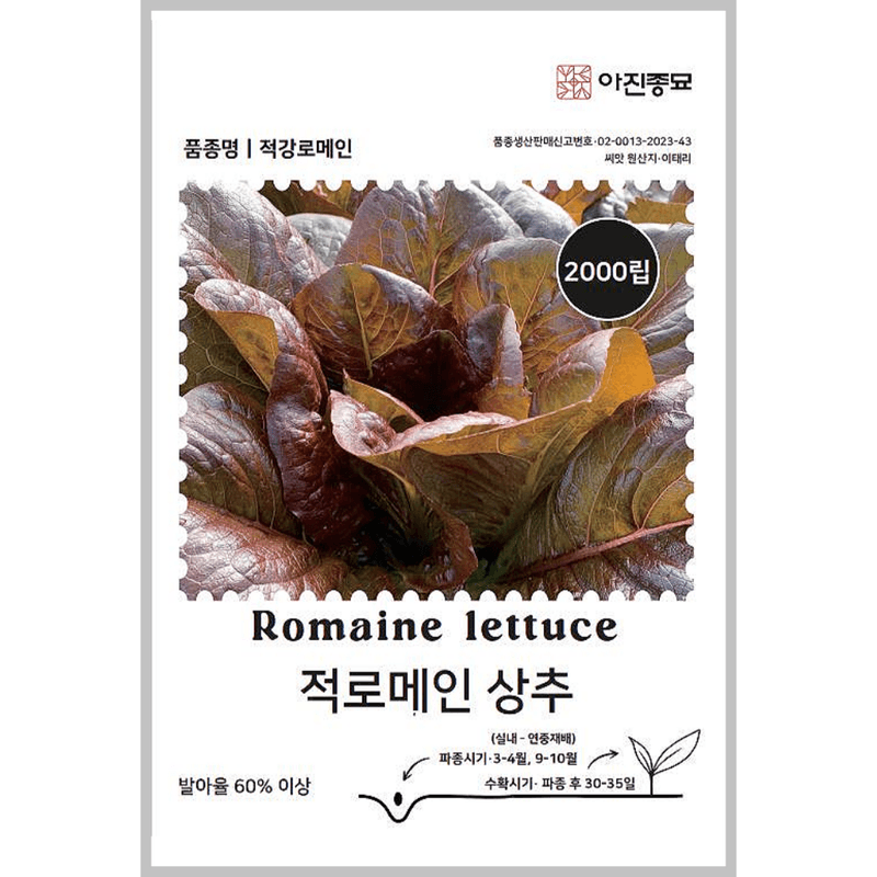 장터 상품 [[아진] 적로메인상추 2000립 적상추 상추씨앗 쌈채소] 썸네일