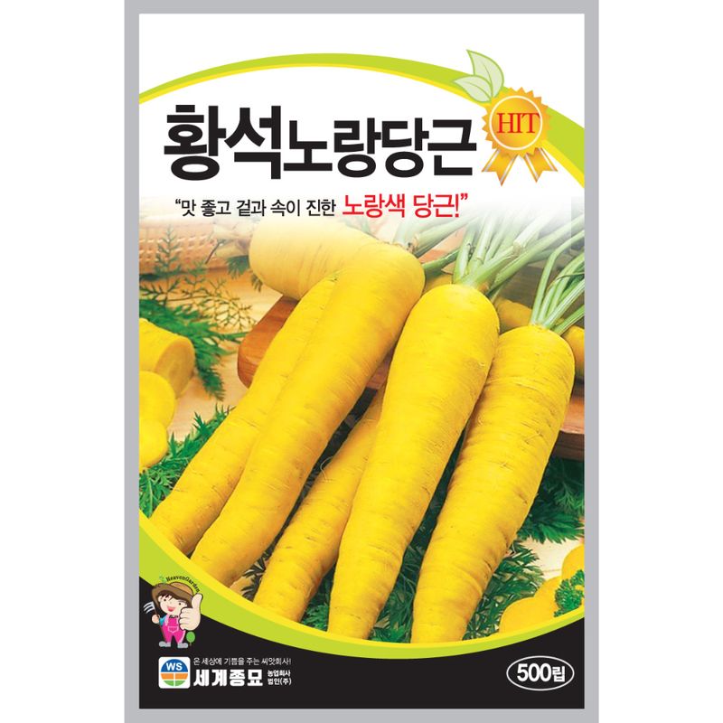 장터 상품 [[세계] 황석노랑당근 500립 당근씨앗 노란당근] 썸네일