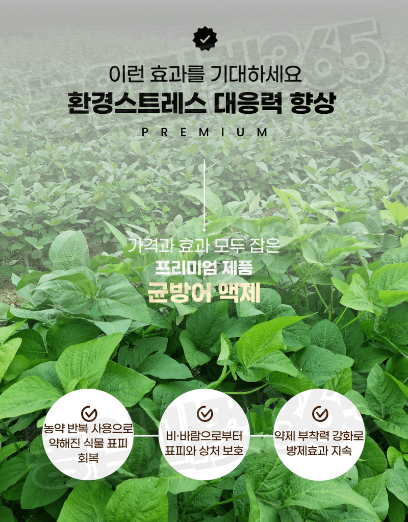 농업마켓365님의 장터 판매 상품 [농업마켓365 융전 균방어 액제 500ml 남아프리카 천연왁스 식물보호 약제부착 외부침입저항 식물표피보호 거품제거] 첨부 사진