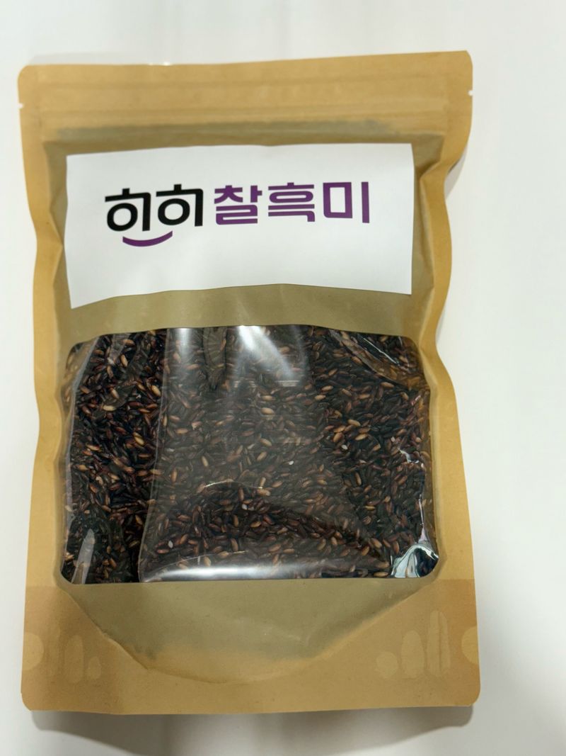 이설희순님의 장터 판매 상품 [2025년 햅쌀 햇 찰흑미1kg] 첨부 사진