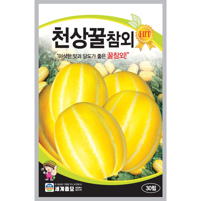 장터 상품 [[세계] 천상꿀참외 30립 참외 씨앗] 썸네일