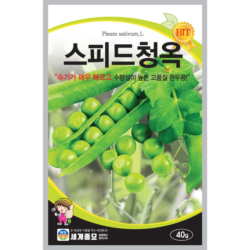 장터 상품 [[세계] 스피드청옥 완두콩 40g 완두콩 씨앗] 썸네일