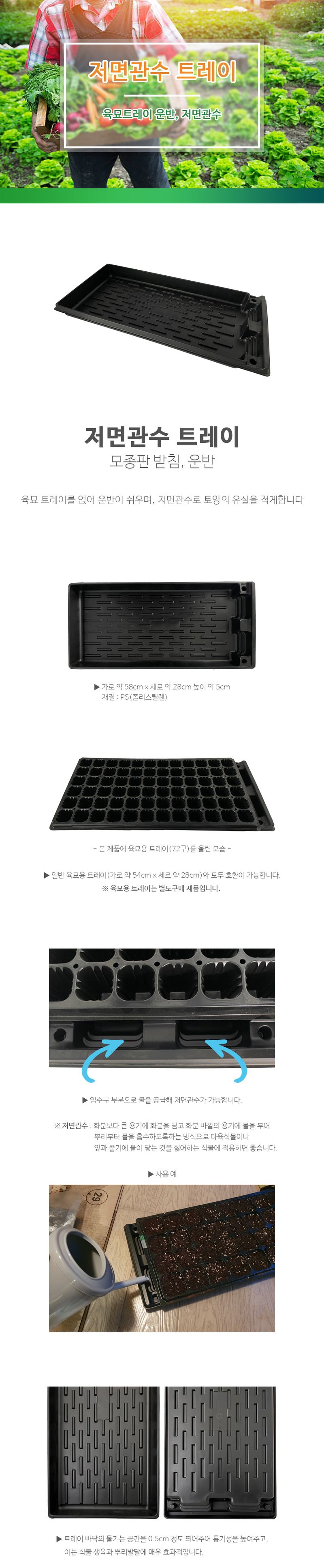 바우농자재님의 장터 판매 상품 [관수트레이 저면관수 육묘운반] 첨부 사진