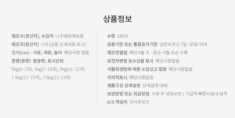 스피드번님의 장터 판매 상품 [나주 배(원황)] 첨부 사진