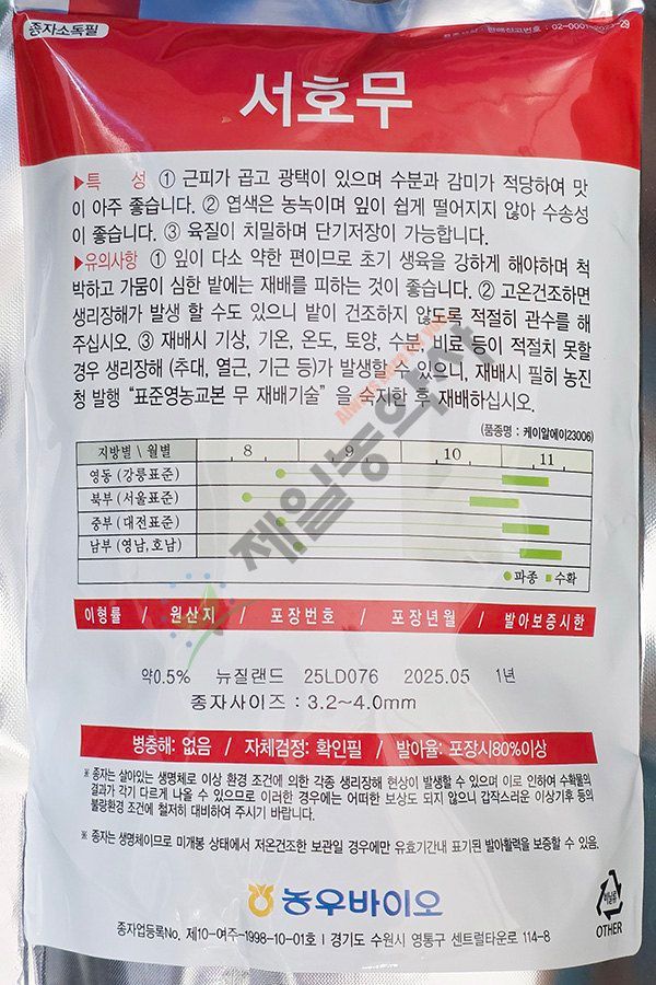 안산제일농약사님의 장터 판매 상품 [멋진맛깔무 서호무 서호골드무 태양무 대포장 ] 첨부 사진