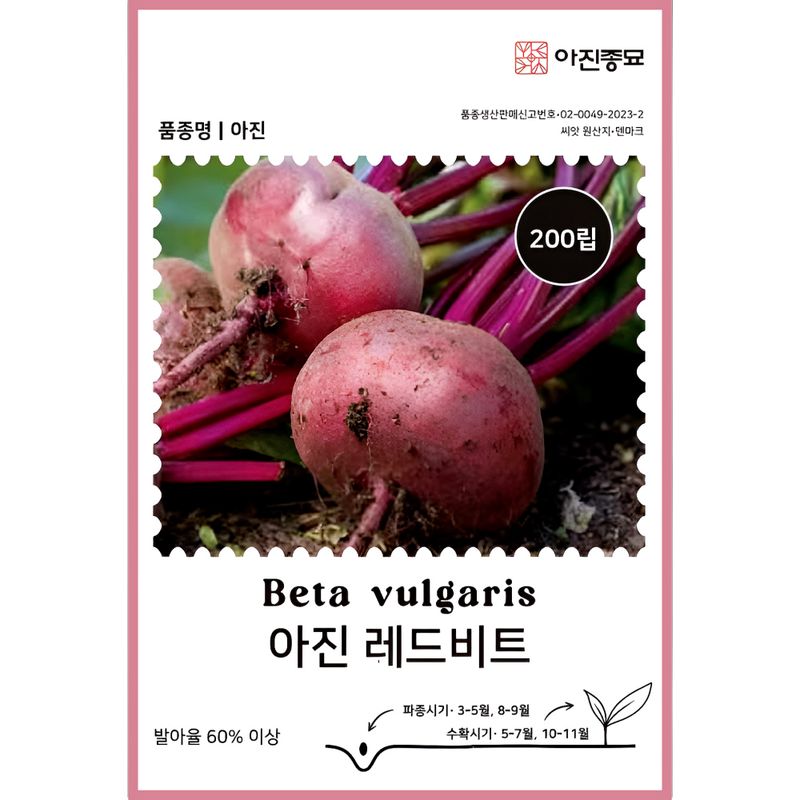 주주씨앗님의 장터 판매 상품 [비트 씨앗 3봉지 세트 / 아진 레드비트 / 비트 씨앗] 첨부 사진
