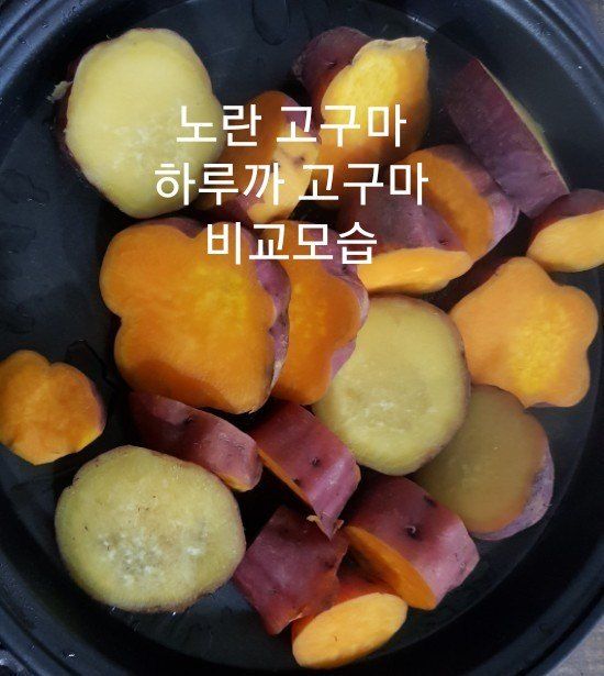 사랑꽃농장님의 장터 판매 상품 [반반 꿀 고구마 10kg(하루까+호풍미)] 첨부 사진