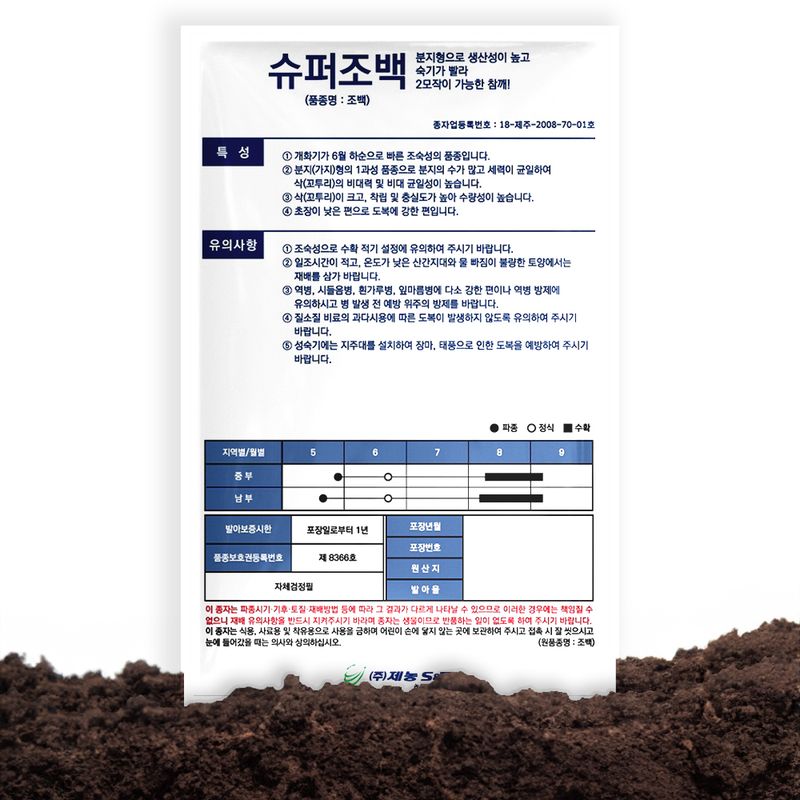 산들마켓,씨앗마켓님의 장터 판매 상품 [슈퍼조백 참깨 씨앗 3000립 농촌진흥청 추천 참깨 종자 + 톱스타열무 씨앗 1봉] 첨부 사진