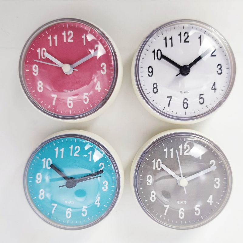 장터 상품 [욕실용 무소음 벽시계 흡착 방수 화장실 시계 7cm 1+1] 썸네일