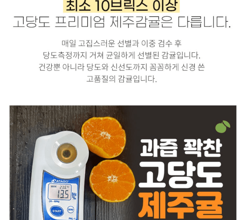 스피드번님의 장터 판매 상품 [고당도 타이백 노지감귤] 첨부 사진