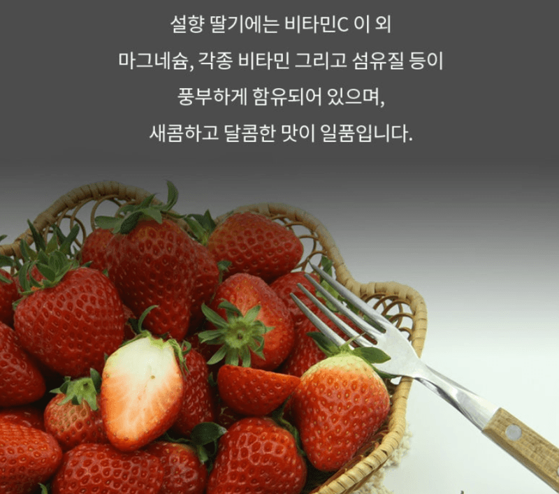 스피드번님의 장터 판매 상품 [논산 설향딸기] 첨부 사진