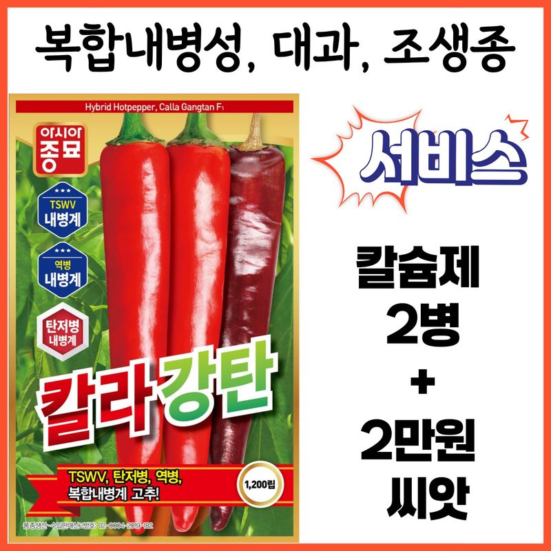 장터 상품 [아시아종묘 칼라강탄 1200립 복합내병계 조생종 대과종] 썸네일