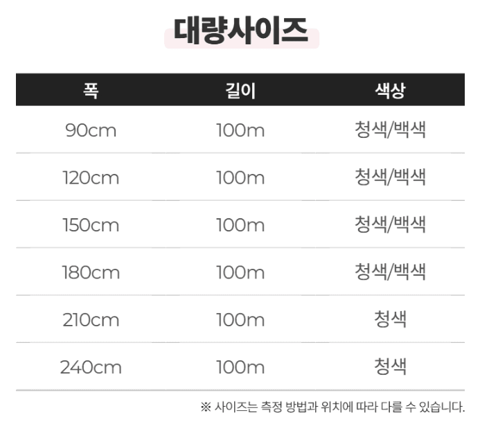 상인농자재님의 장터 판매 상품 [하우스방충망 모기장 한냉사 청색 백색] 첨부 사진