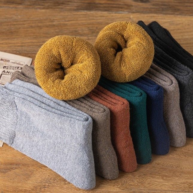 장터 상품 [따뜻한 기모 양말 5켤레 세트] 썸네일