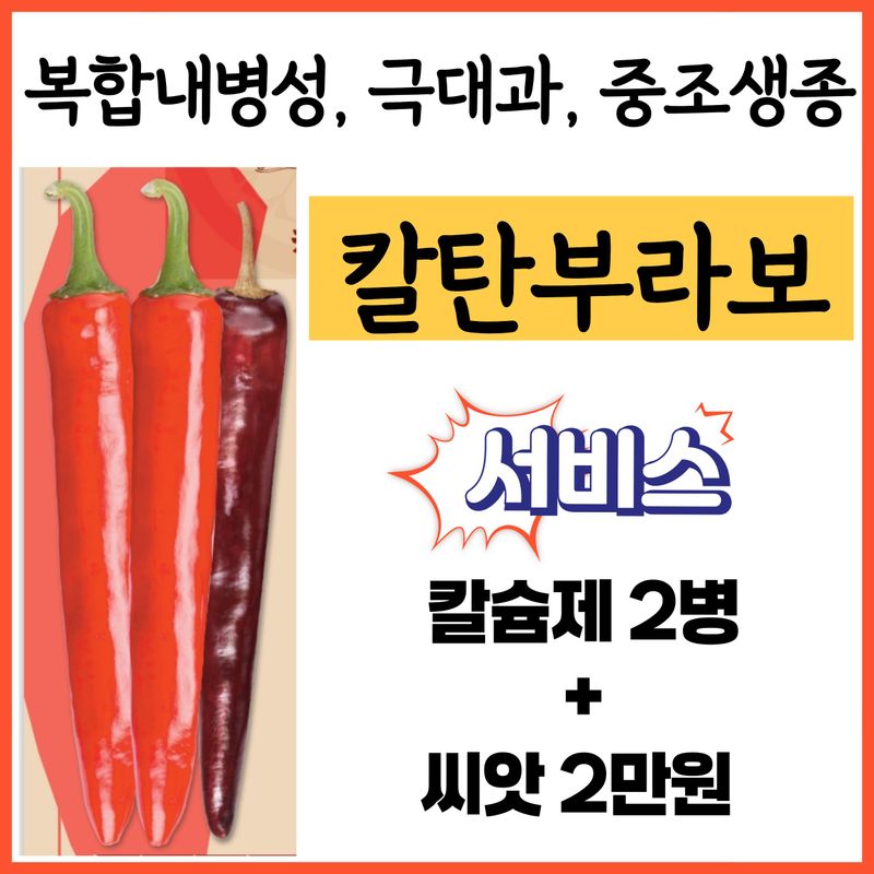 장터 상품 [아시아종묘 칼탄부라보 1200립 복합내병계 극대과 중조생] 썸네일