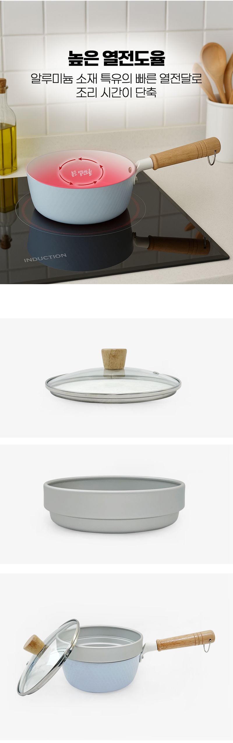 오훈조님의 장터 판매 상품 [IH 세라믹 함마톤 18cm (유리뚜껑+찜기)] 첨부 사진