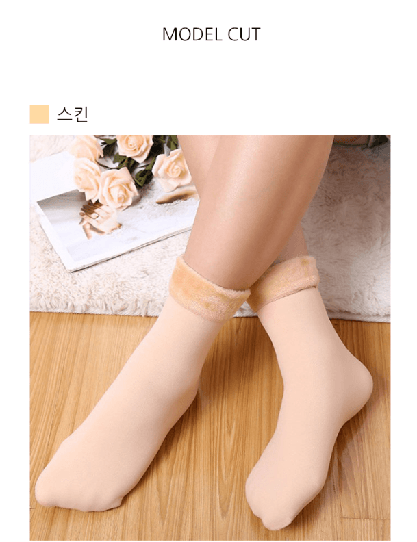김복자님의 장터 판매 상품 [기모 여성 양말 스판 삭스 겨울 덧신 2색] 첨부 사진