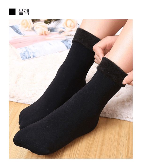 김복자님의 장터 판매 상품 [기모 여성 양말 스판 삭스 겨울 덧신 2색] 첨부 사진